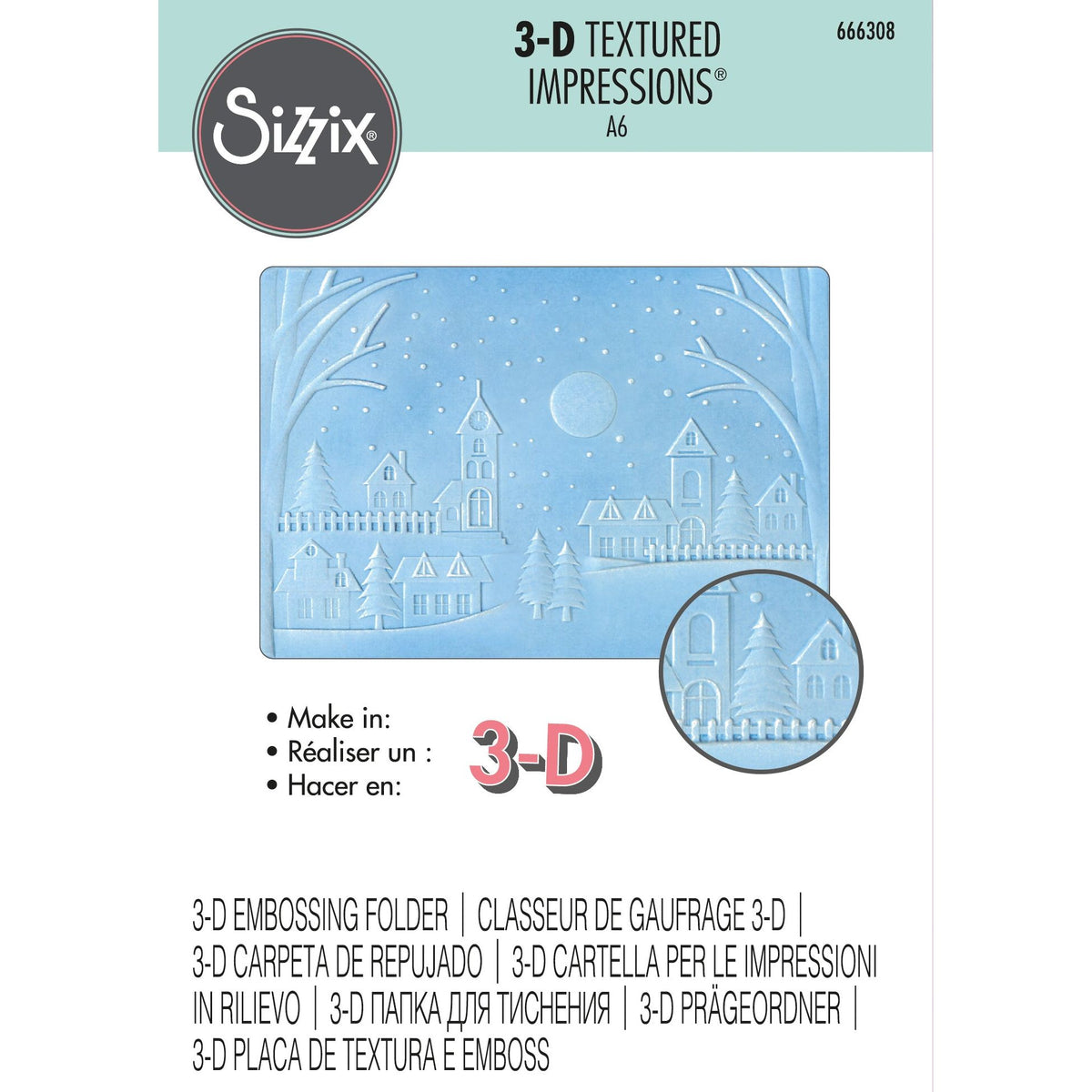 CHRISTMAS WINTER SET #3-from Sizzix Lovely Embossing Folders - A2 and –  BARBS CRAFT DEPOT