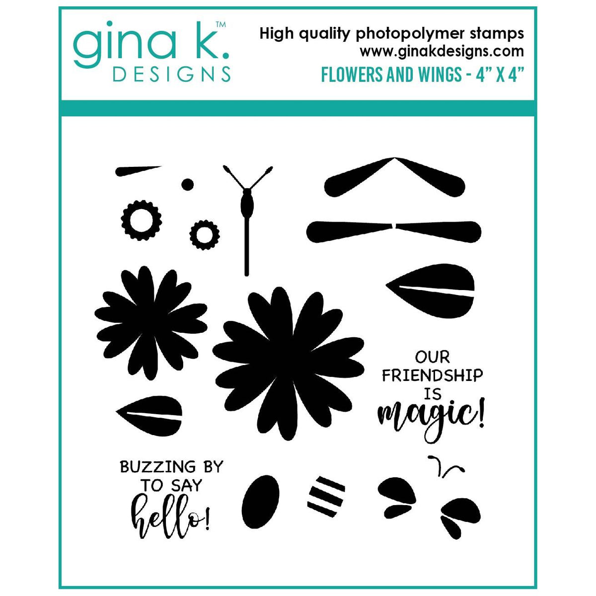 Gina K Designs Sweet Spring Clear Stamps Gkd167