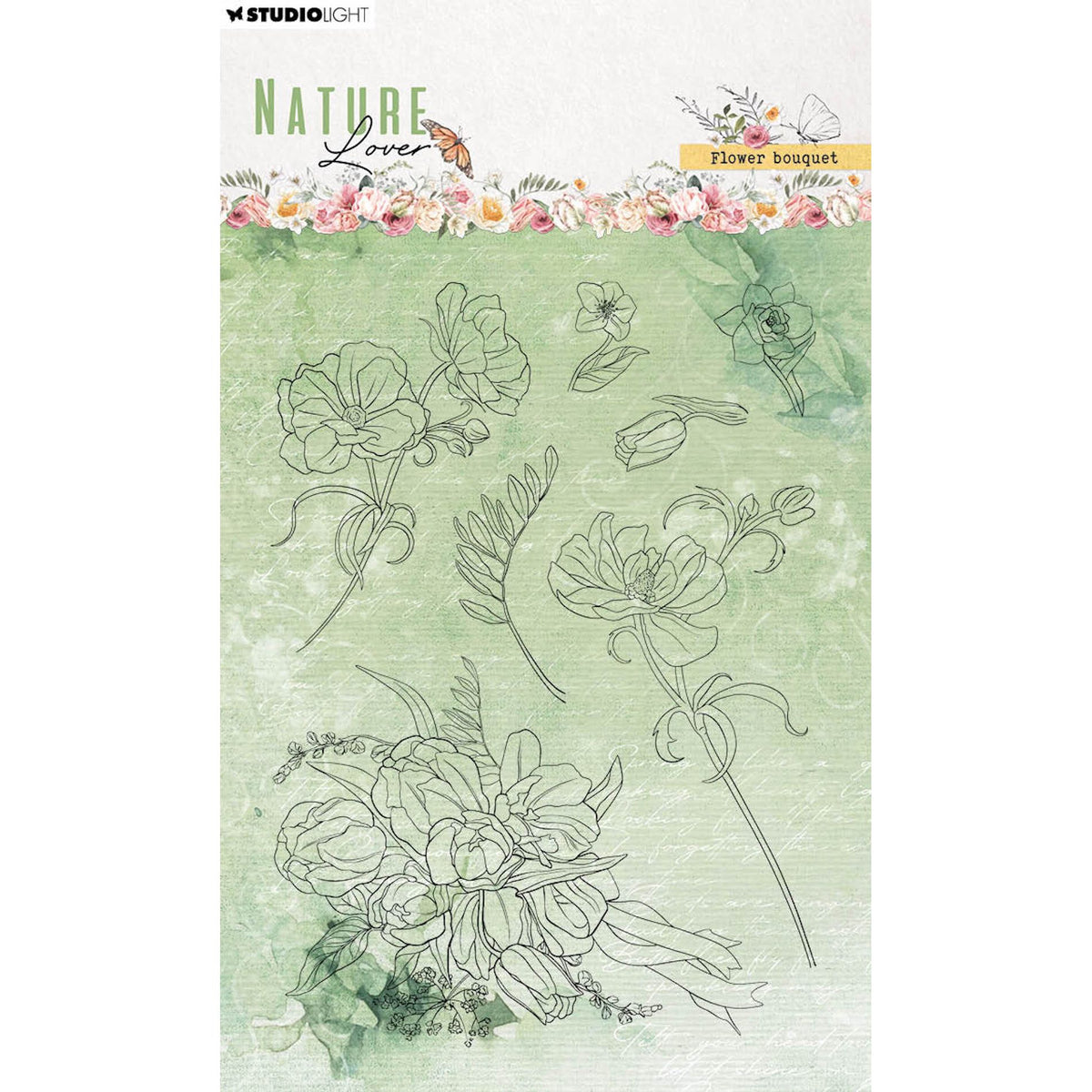 Studio Light Nature Lover Background Clear Stamps sl-nl-stamp594