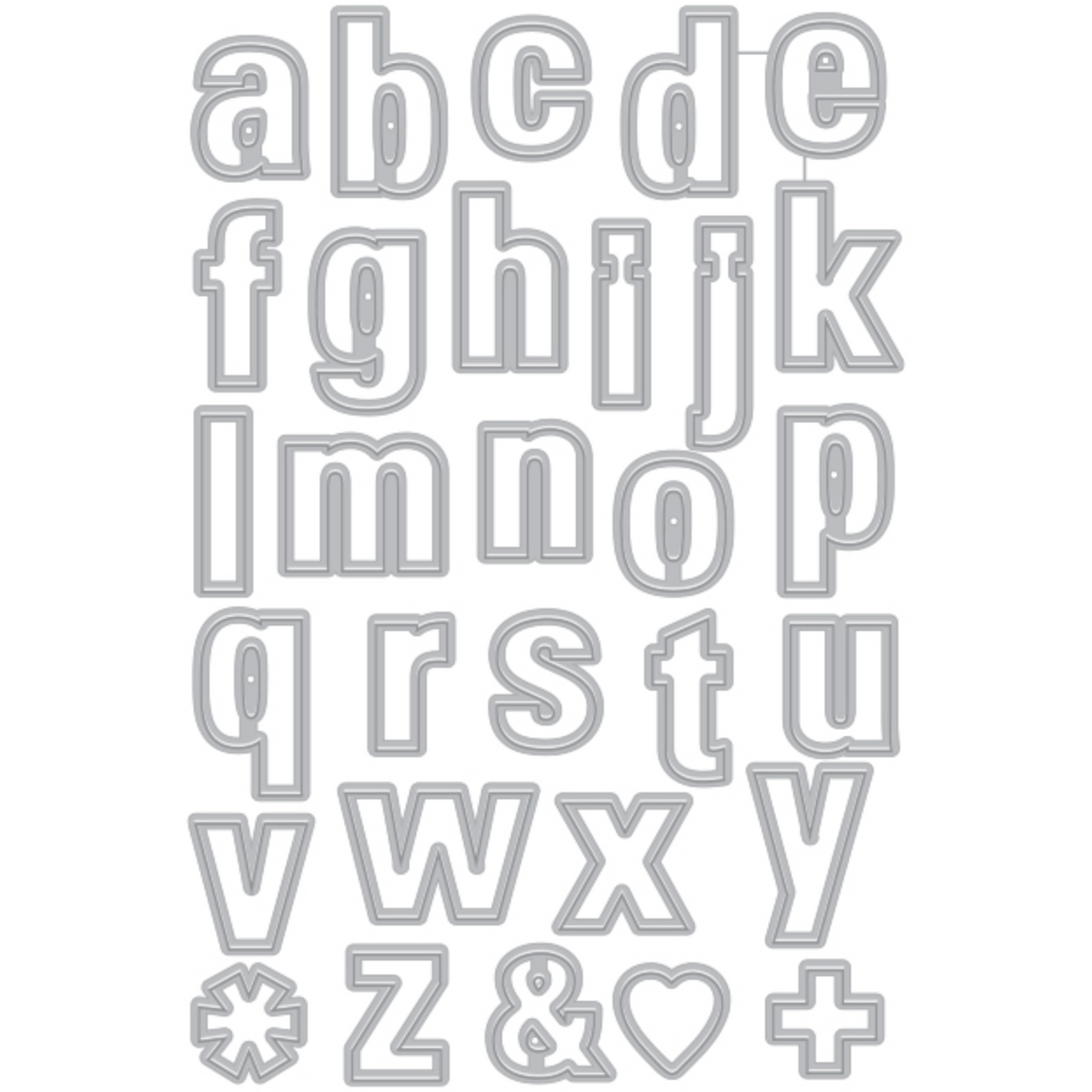 LP503 Lowercase Script Letter Set by Hero Arts Inc