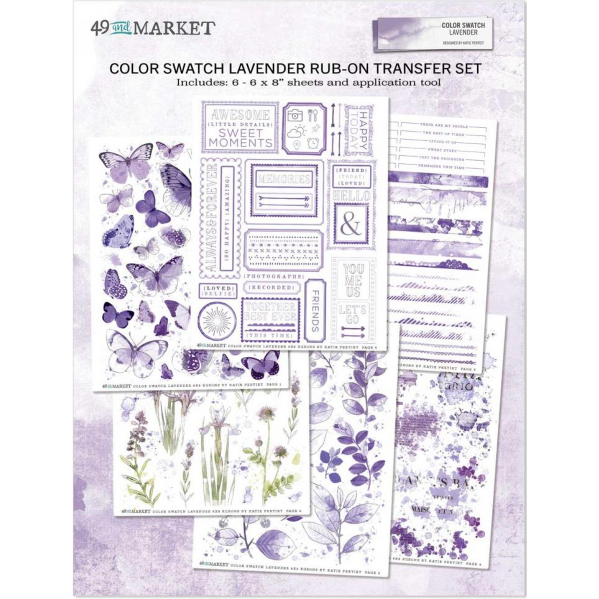 49 & Market Color Swatch Lavender 12 x 12 Collection Pack