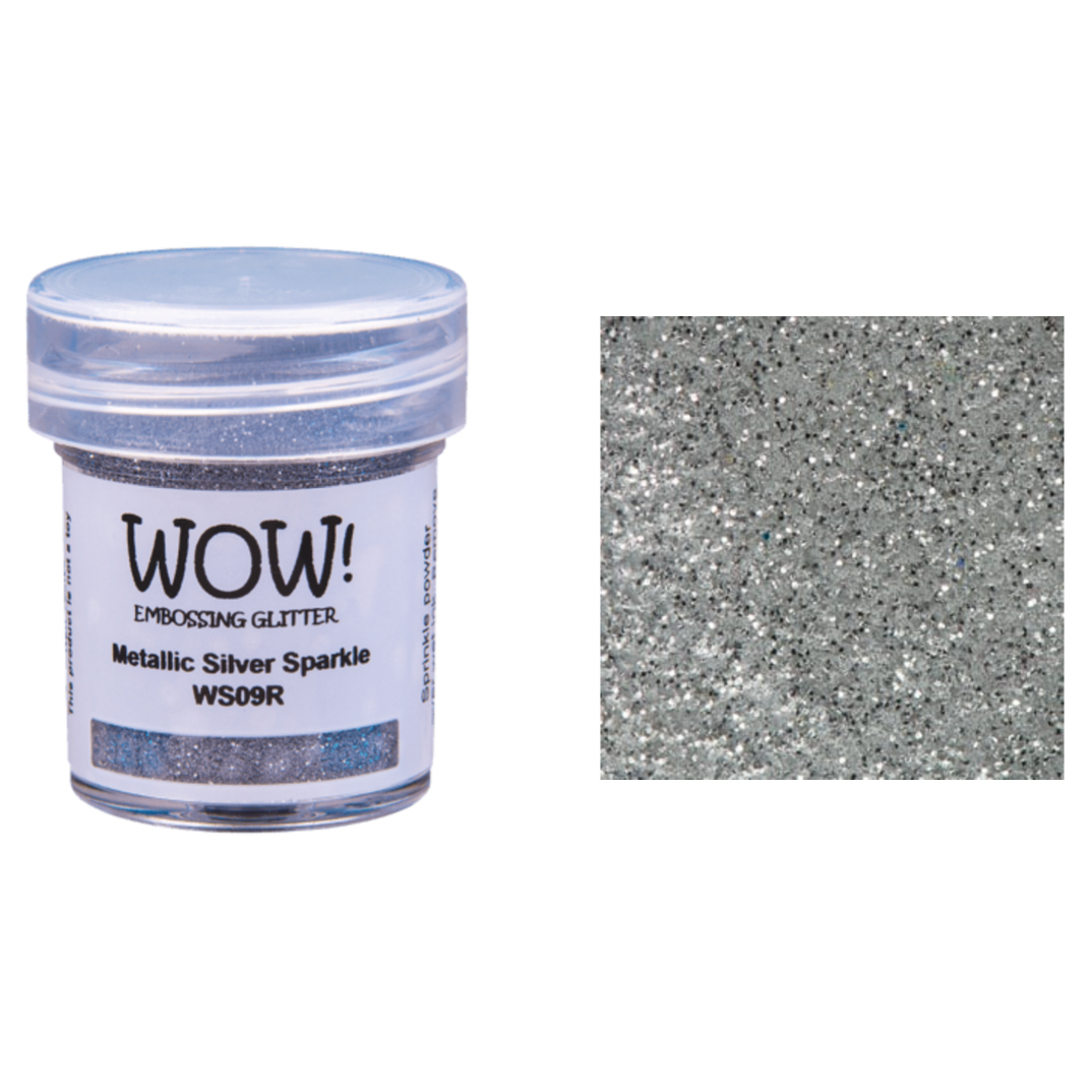 WOW Embossing Glitter METALLIC SILVER SPARKLE REGULAR WS09R – Simon Says  Stamp