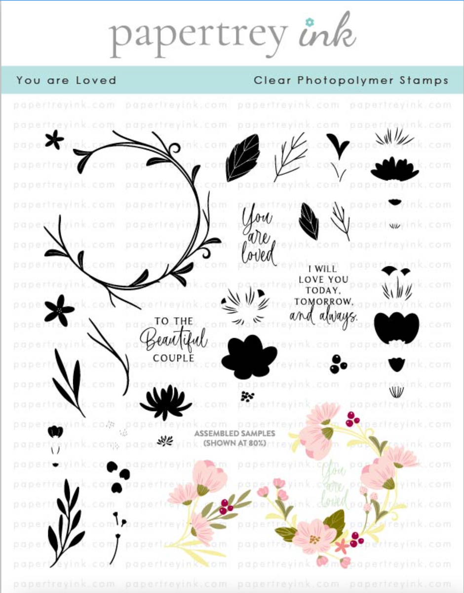 Papertrey Ink You are Loved Clear Stamps 1551 – Simon Says Stamp