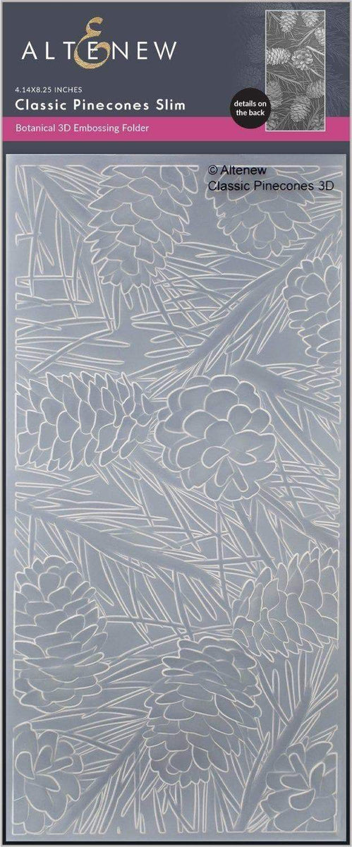 3-D Embossing Folder Moose Squirrel Pinecone Fruite Repitition