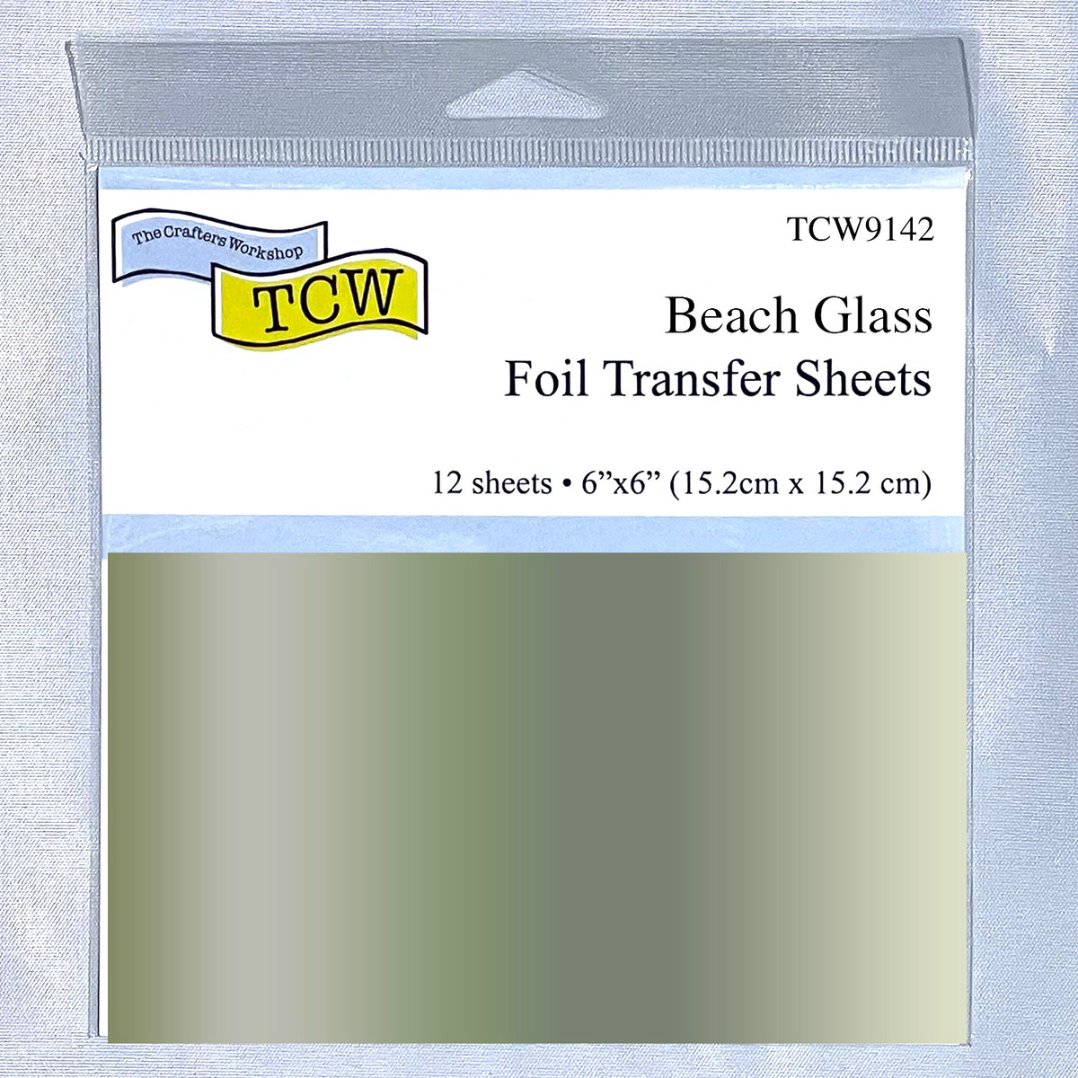 Crafter's Workshop Foil Transfer Sheets 6X6 12/Pkg-Beach Glass