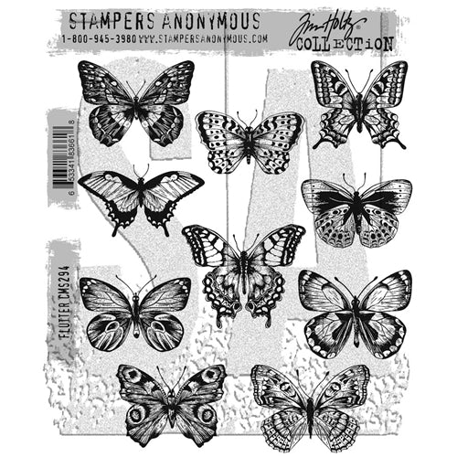 Tim Holtz Stamps - Flutter – CraftOnline