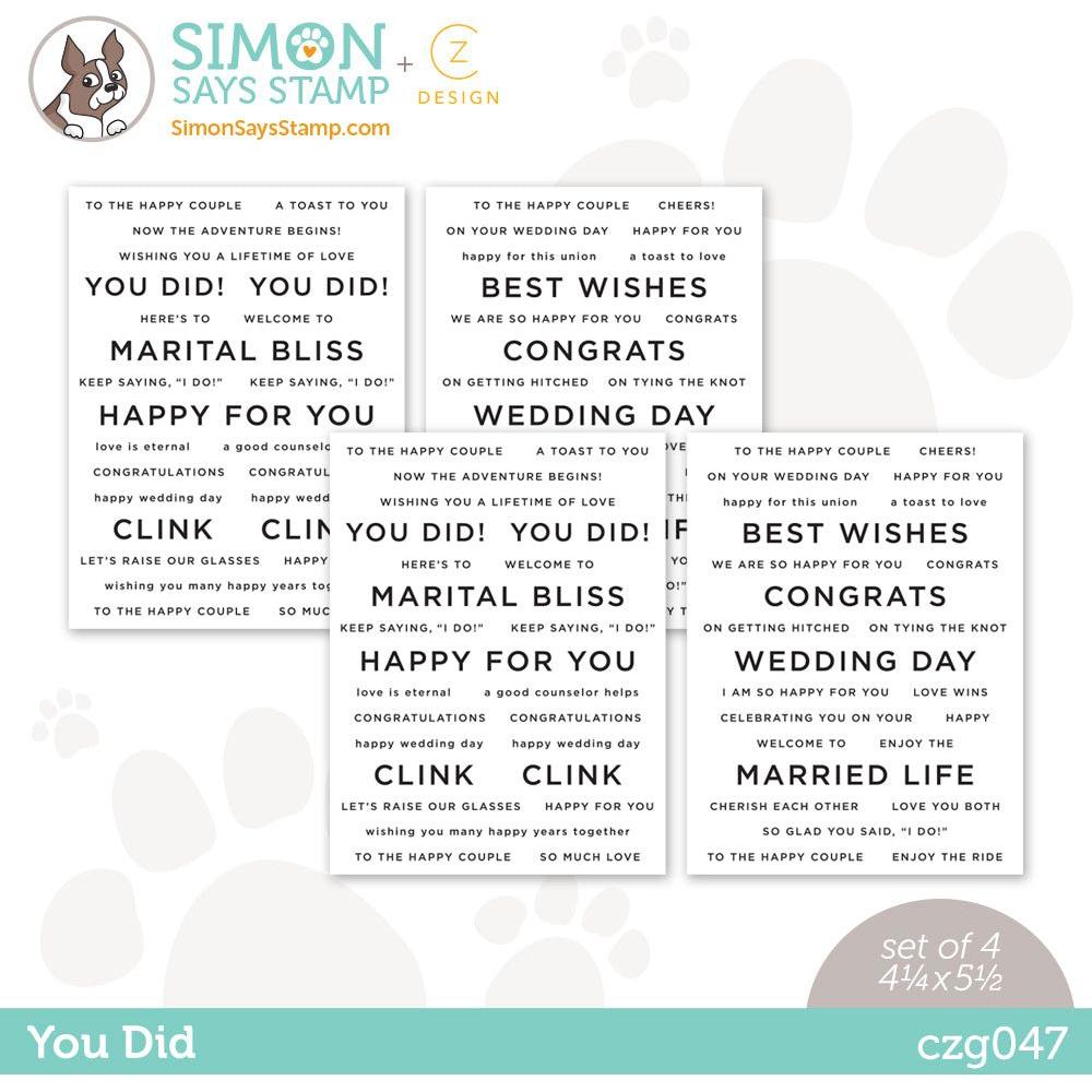 CZ Design Sentiment Strips You Did czg047 Be Creative – Simon Says Stamp