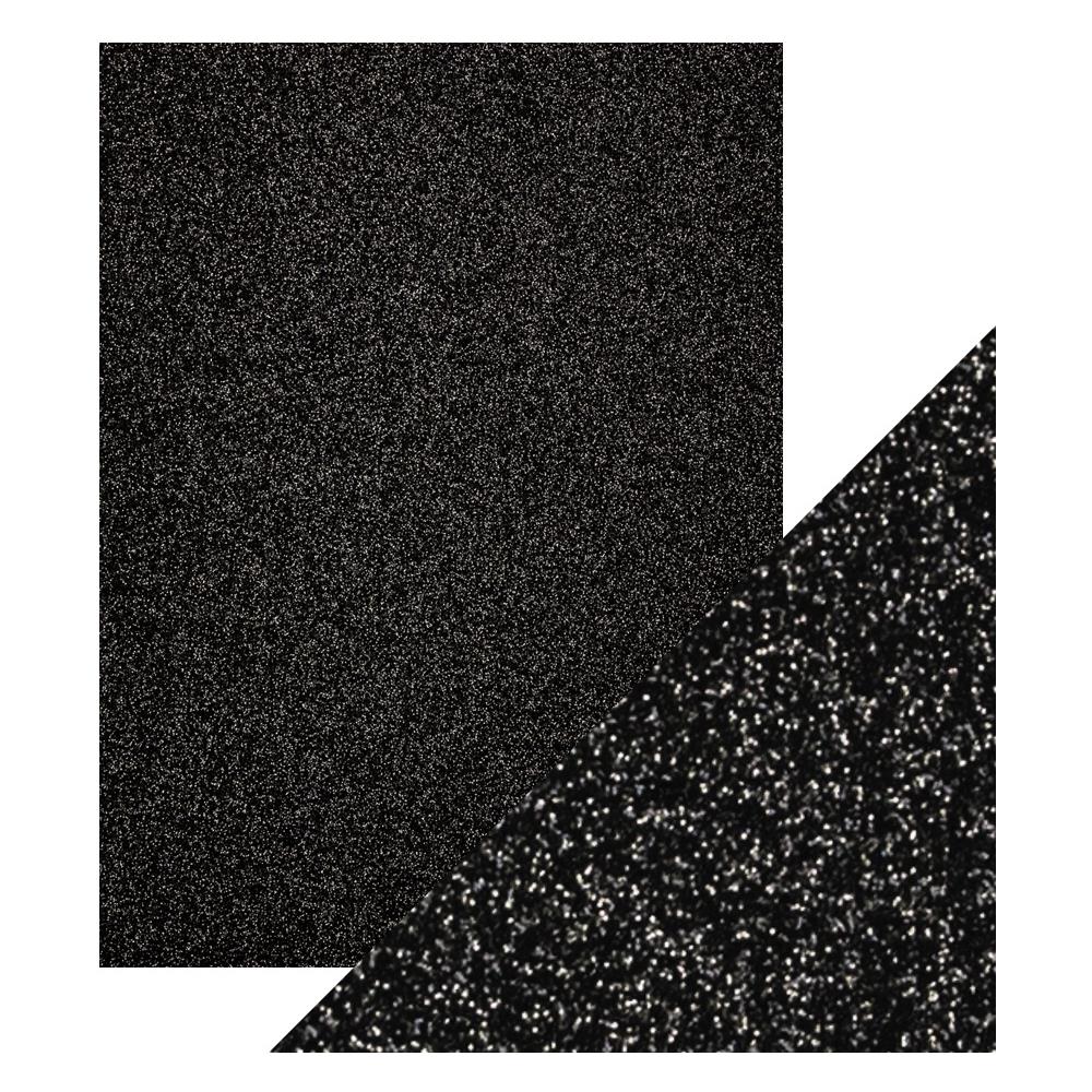 Tonic Black Sapphire 8.5 x 11 Glitter Cardstock 9963e close up