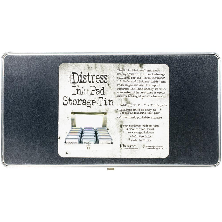 Tim Holtz Distress Ink Pad newest Cropper Hopper Storage Tin Box Bundle