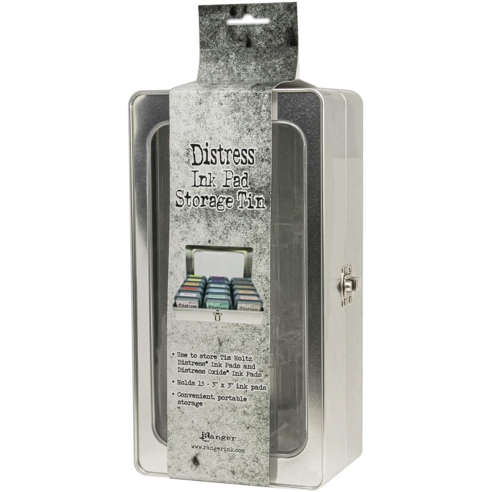 Tim Holtz Distress Ink Pad Storage Tin Bundle Of 3 Ranger side view