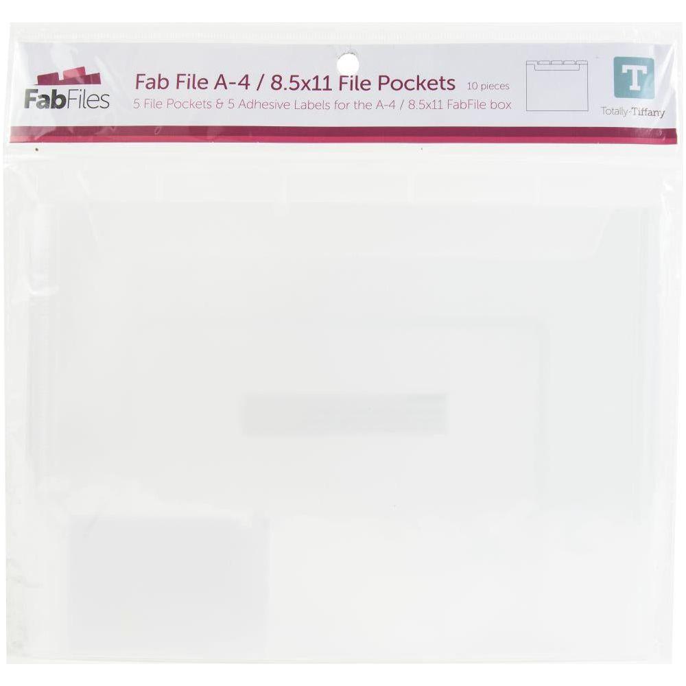 Totally Tiffany A4 And 8.5 x 11 Tabbed Divider Pockets rf-ffa4-3768 front of pack