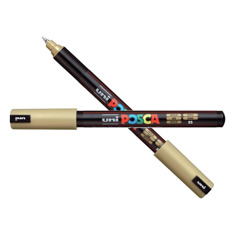 Uni POSCA Gold Extra Fine Metal Tip Paint Marker pc-1mrg