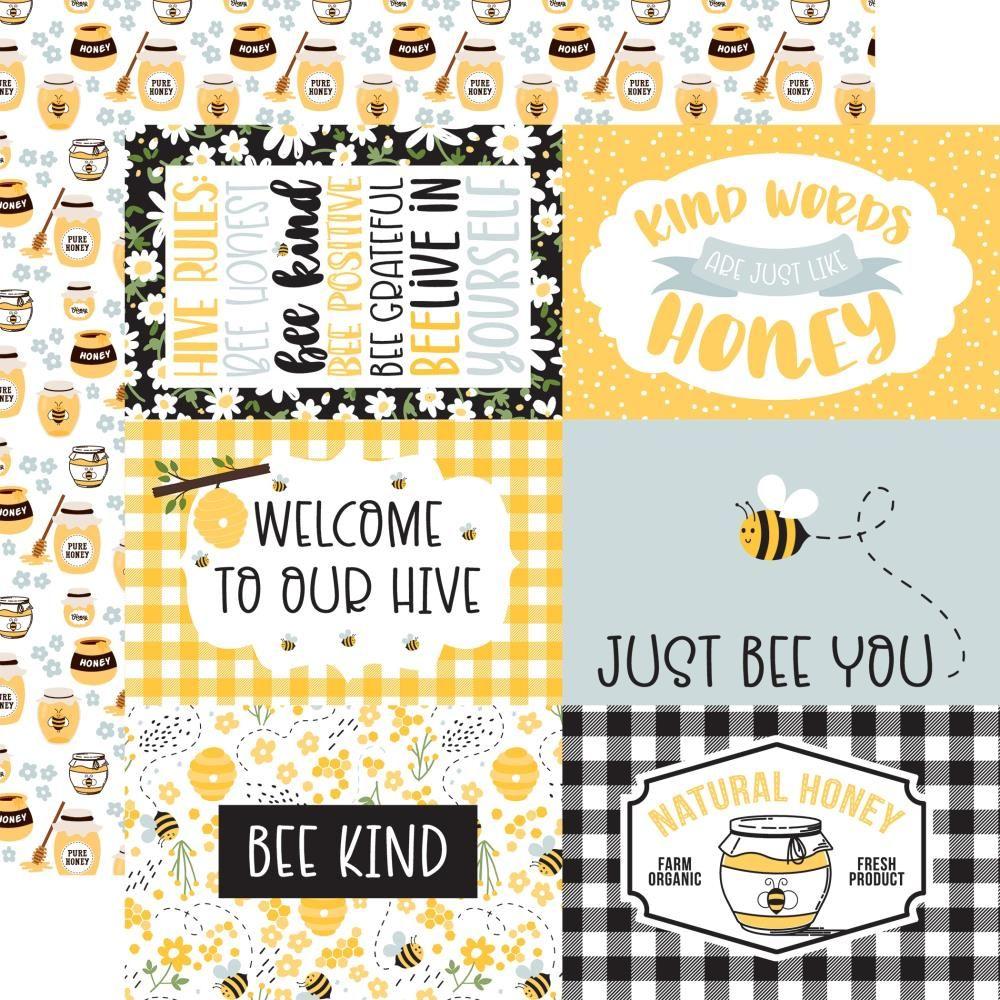 Echo Park Bee Happy 12 x 12 Collection Kit bh319016 Journaling Cards