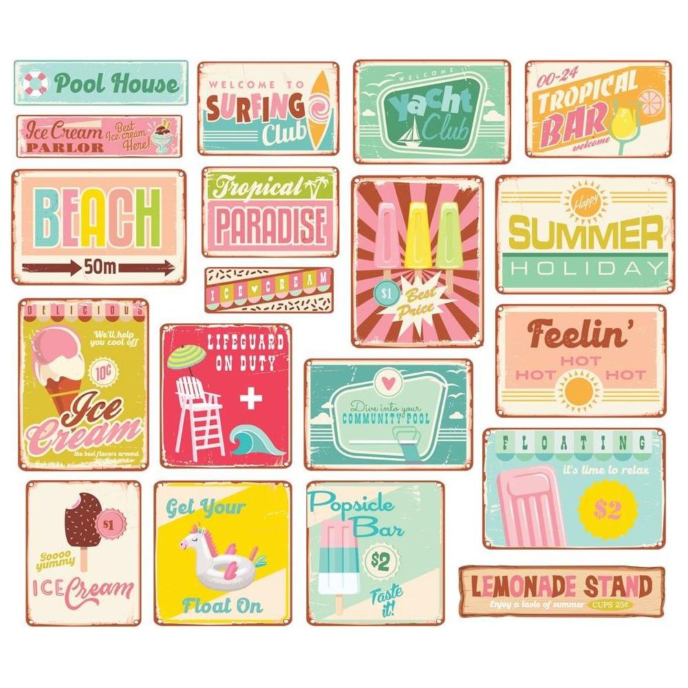 Simple Stories Retro Summer Sign Bits And Pieces 20019 Beach Ice Cream