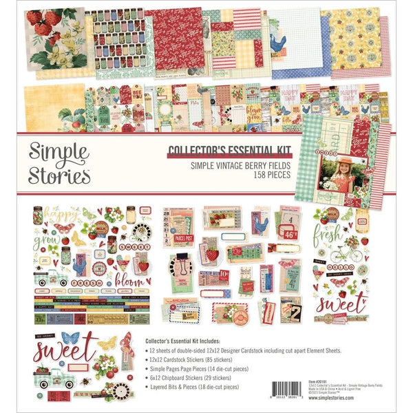 Simple Stories - Simple Vintage Berry Fields Collection - Collector's Essential Kit