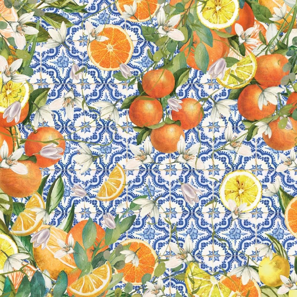 Crafter's Companion Mediterranean Dreams 6 x 6 Paper Pad med-pad6 Oranges and Lemons