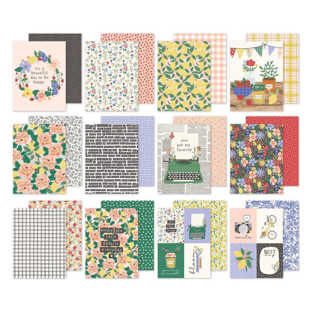 Simple Stories The Little Things 6 x 8 Paper Pad 20215 Flat Lay Detailed Paper Views