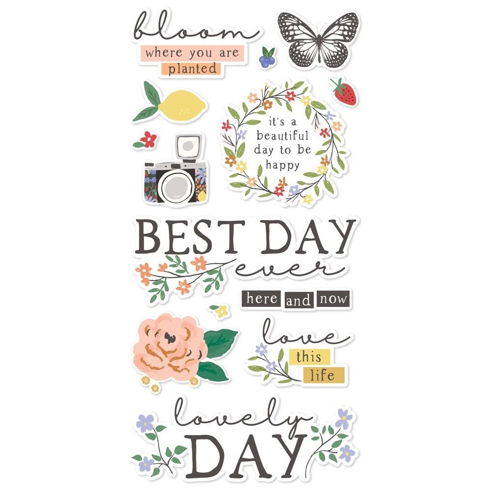 Simple Stories Best Year Ever Foam Stickers