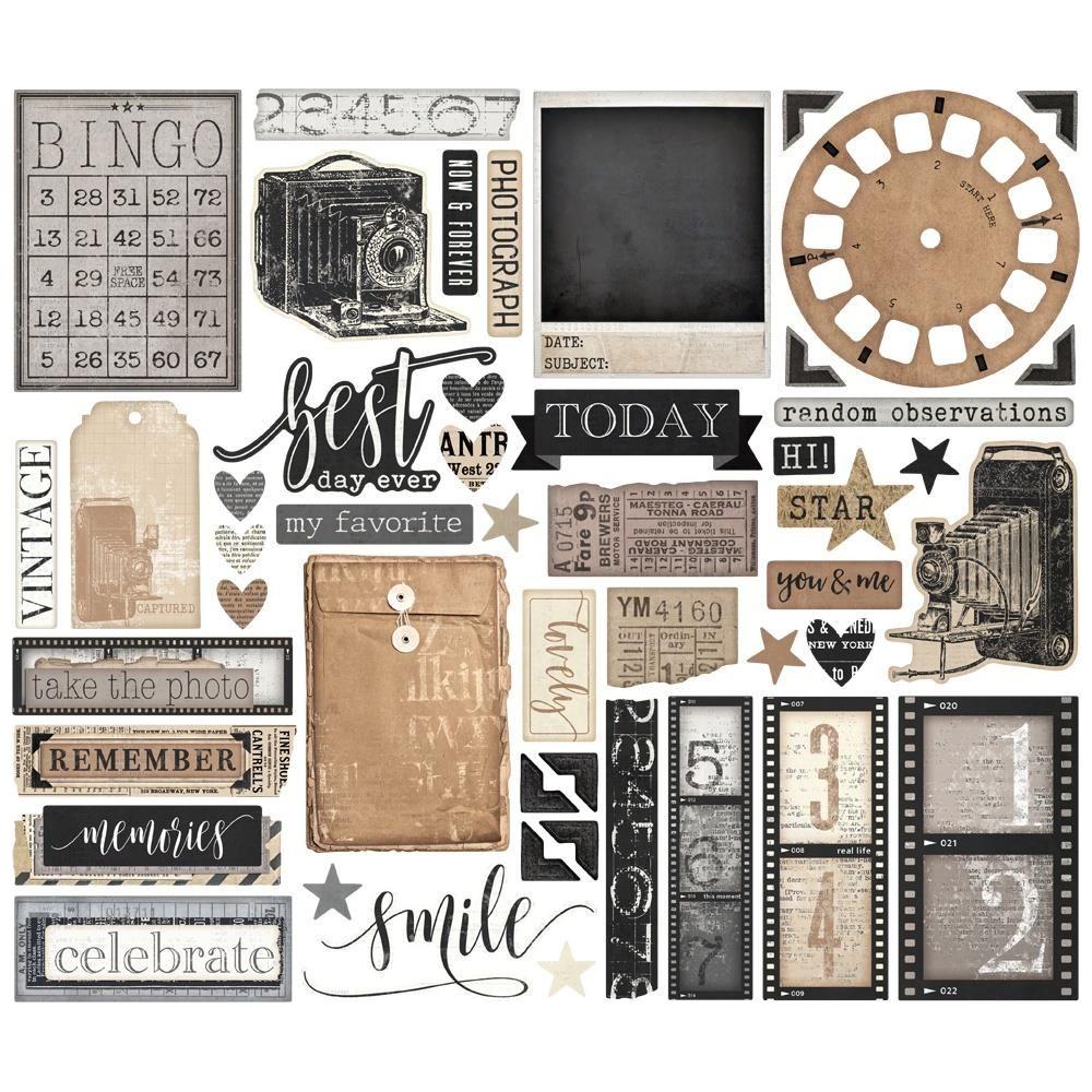 Simple Stories Vintage Essentials Captured Bits And Pieces 20417 Detailed Product Image