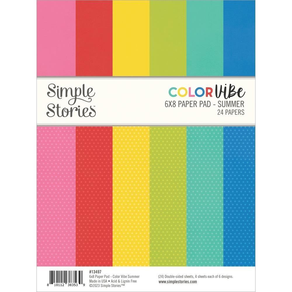 Simple Stories Color Vibe Summer 6 x 8 Paper Pad 13497