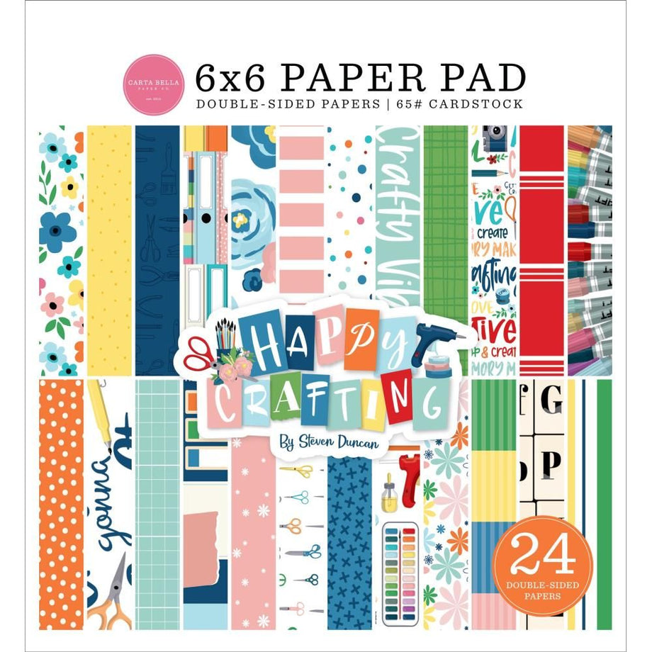 Carta Bella 6x6 Happy Crafting Paper Pad {B306}