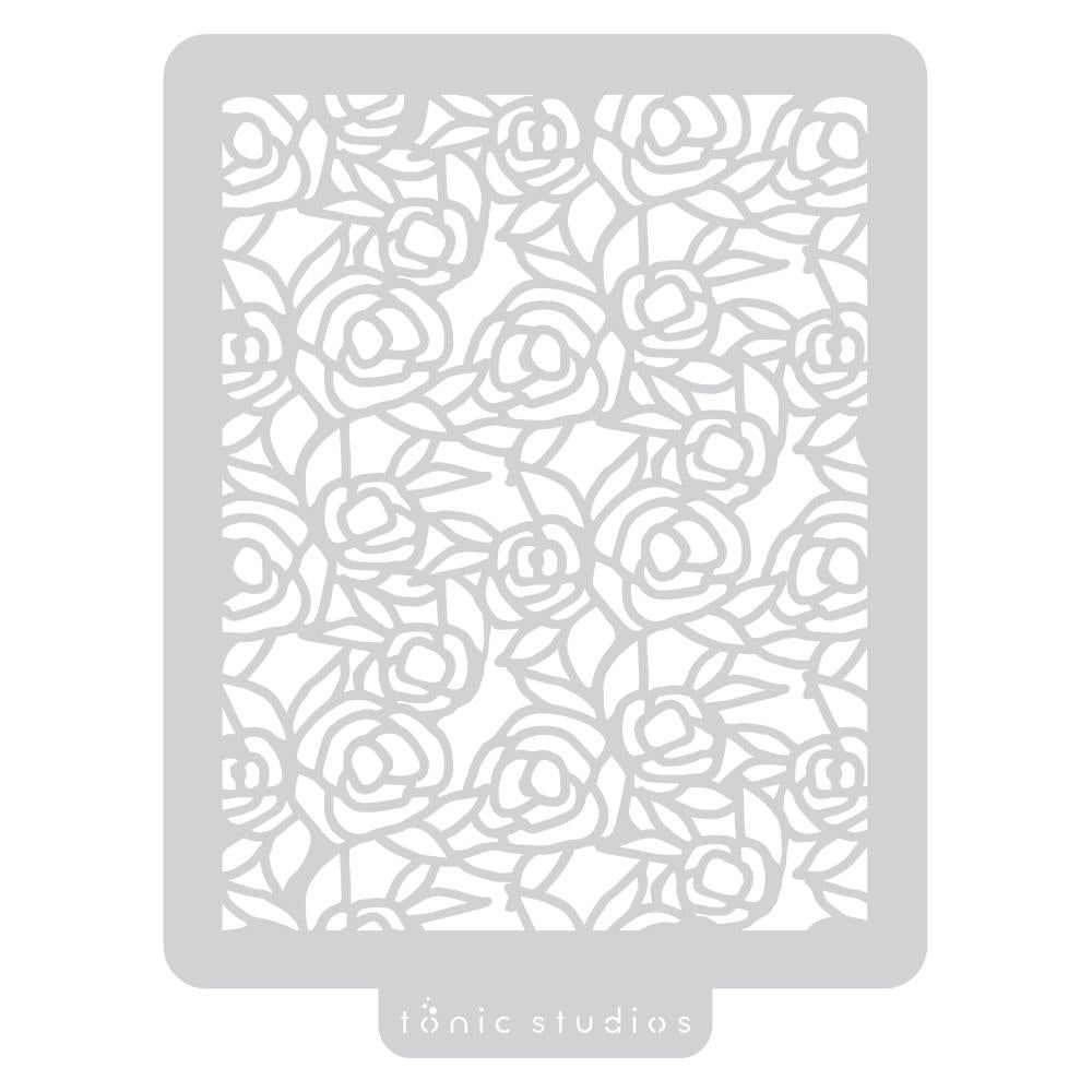 Tonic Rose Garden Background Stencil 5002e