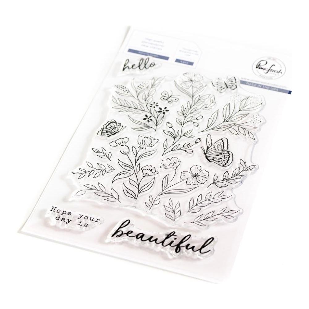 PinkFresh Studio Butterfly Garden Clear Stamp Set 153922