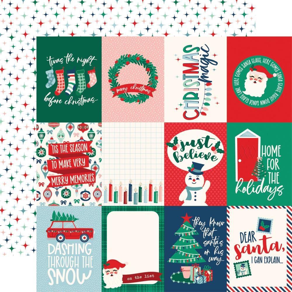 Echo Park Happy Holidays 12 x 12 Mega Bundle hph327050 Journaling Cards