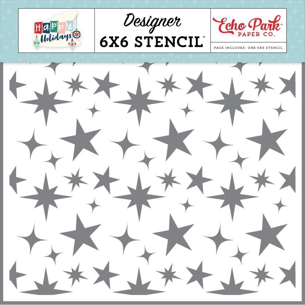 Echo Park What Fun Stars 6 x 6 Stencil hph327035