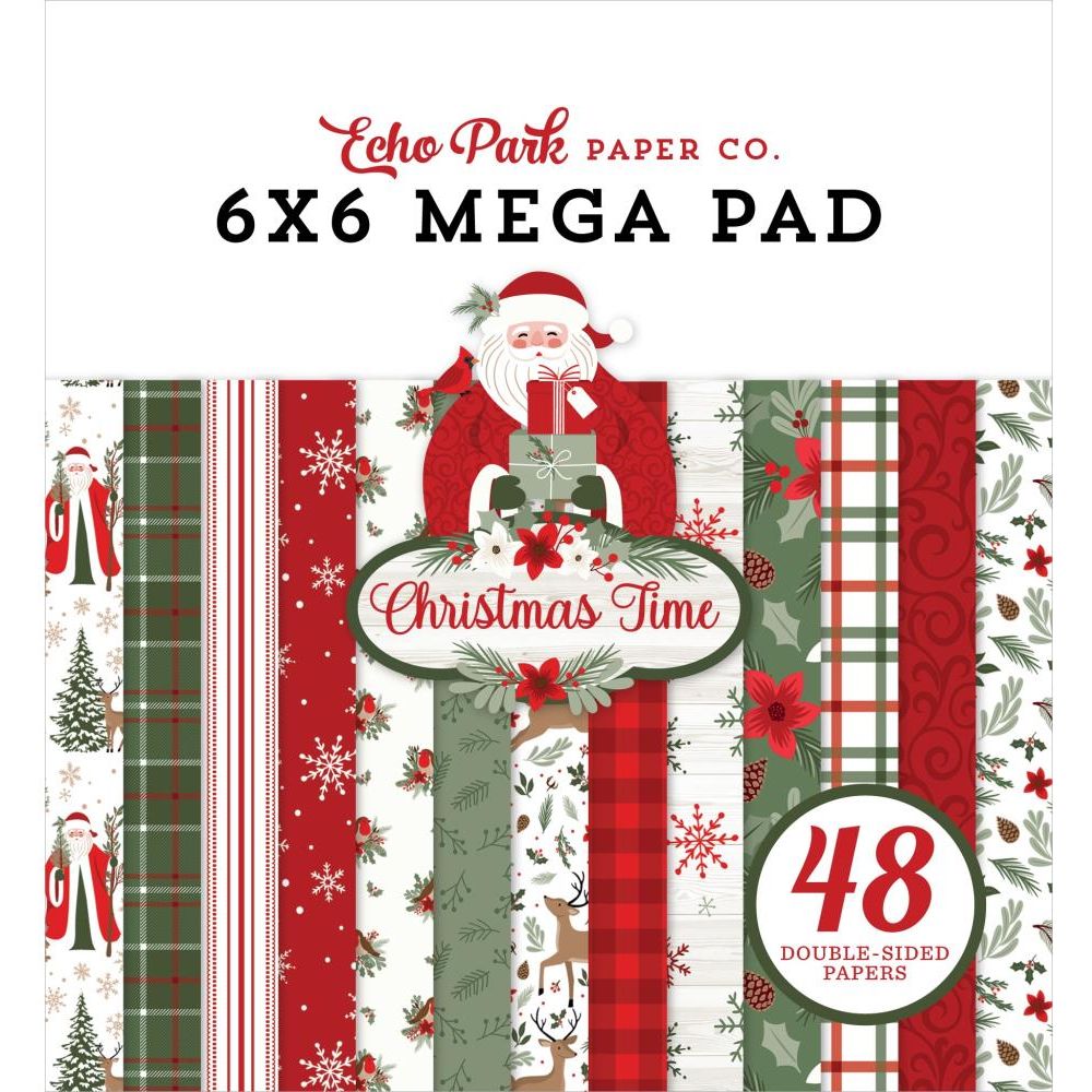 Echo Park Paper Company 12 x 12 Santa Claus Lane Christmas Kit