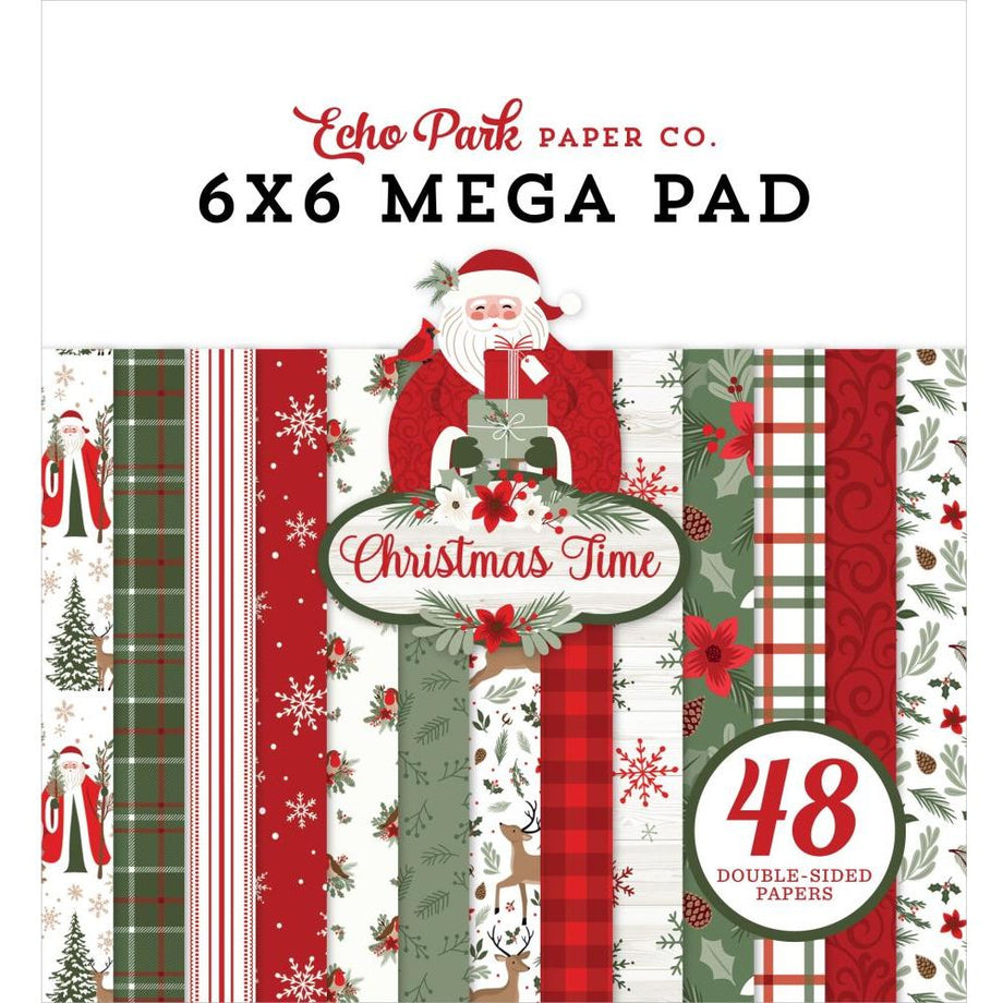 Echo Park Christmas Time 6X6 Double-Sided Mega Paper Pad (CT330031)