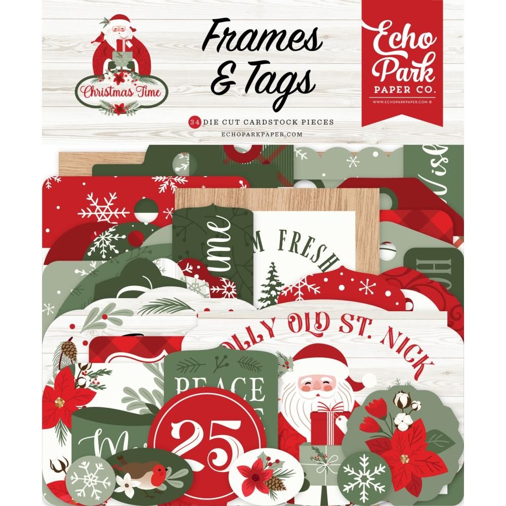 Echo Park Paper | Have A Holly Jolly Christmas Jolly Saint Nick Scrapbook Paper