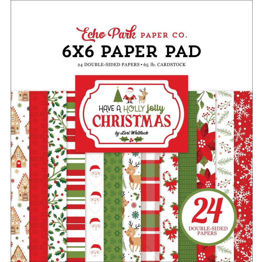 Echo Park Paper Company 6 x 6 Christmas Gnome Double Sided Paper Pack