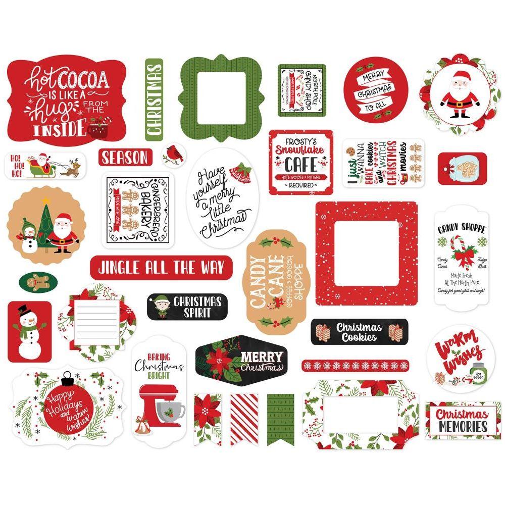 Echo Park Have A Holly Jolly Christmas Ephemera hjc331024 Detailed Product View