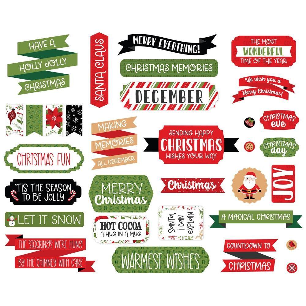 Echo Park Have A Holly Jolly Christmas Titles And Phrases hjc331032 Detailed Product View