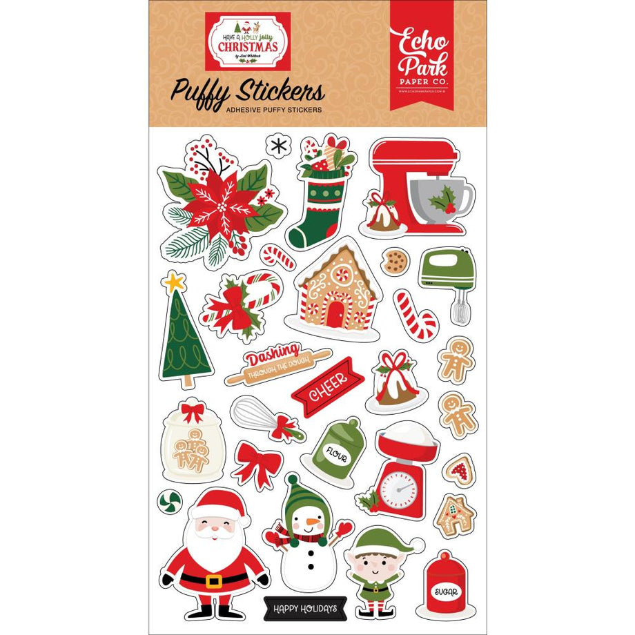 Christmas Time Puffy Stickers