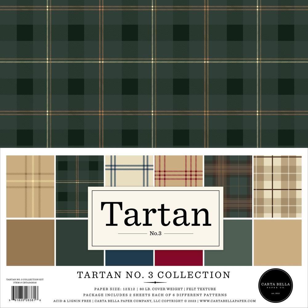 Carta Bella Tartan No. 3 12 x 12 Collection Kit cbta343016