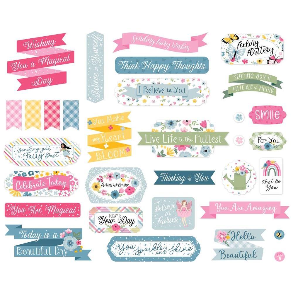 Echo Park Fairy Garden Titles And Phrases fg338032 Detailed Product View