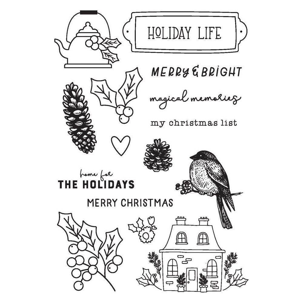 Simple Stories The Holiday Life Clear Stamps 20516 Detailed Product View