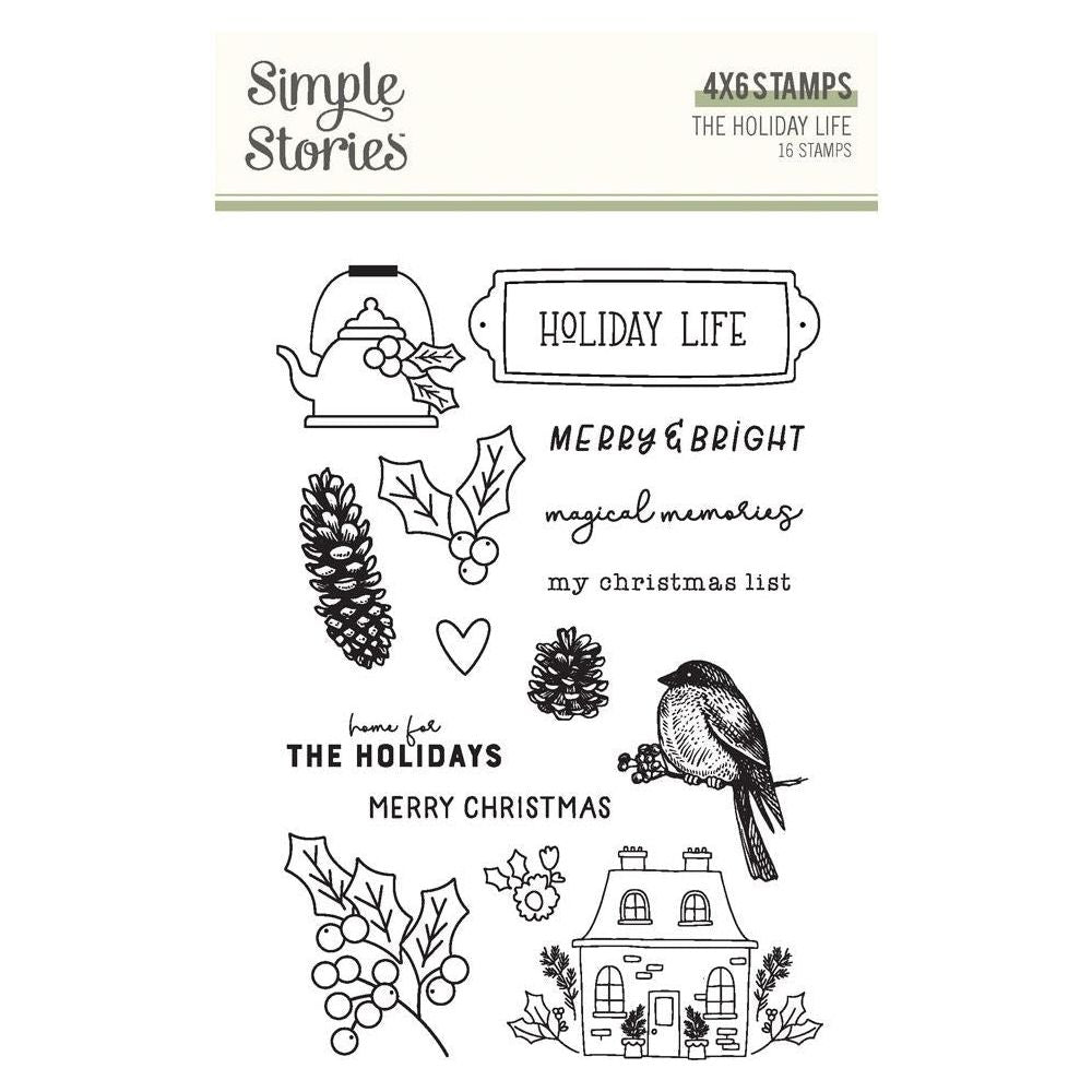 Simple Stories The Holiday Life Clear Stamps 20516