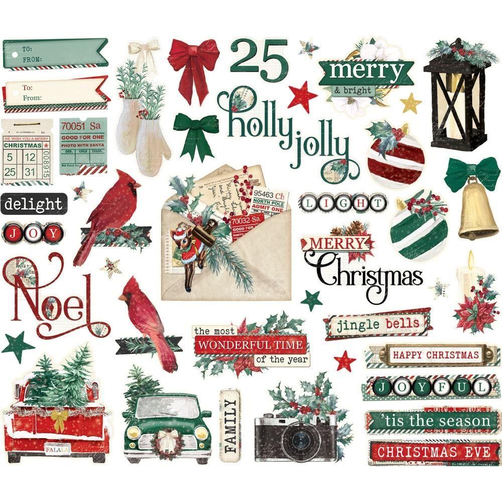 Simple Stories Vintage 'Tis The Season Bits And Pieces 20722 Detailed Product View