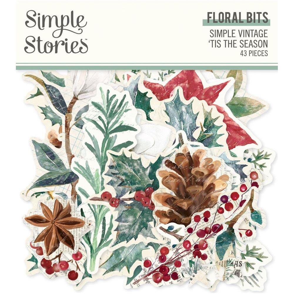 Simple Stories 'Tis The Season Floral Bits And Pieces 20723