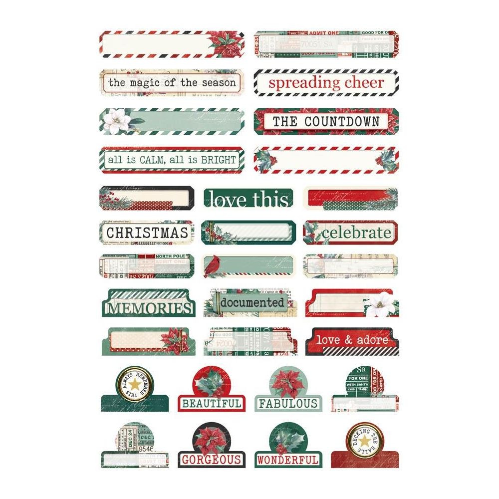 Tis the Season Planner Sticker Book, Holiday Stickers