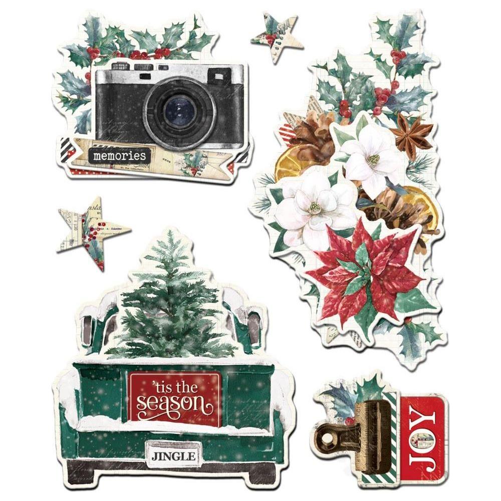 Simple Stories 'Tis The Season Layered Chipboard 20730 View Without Packaging