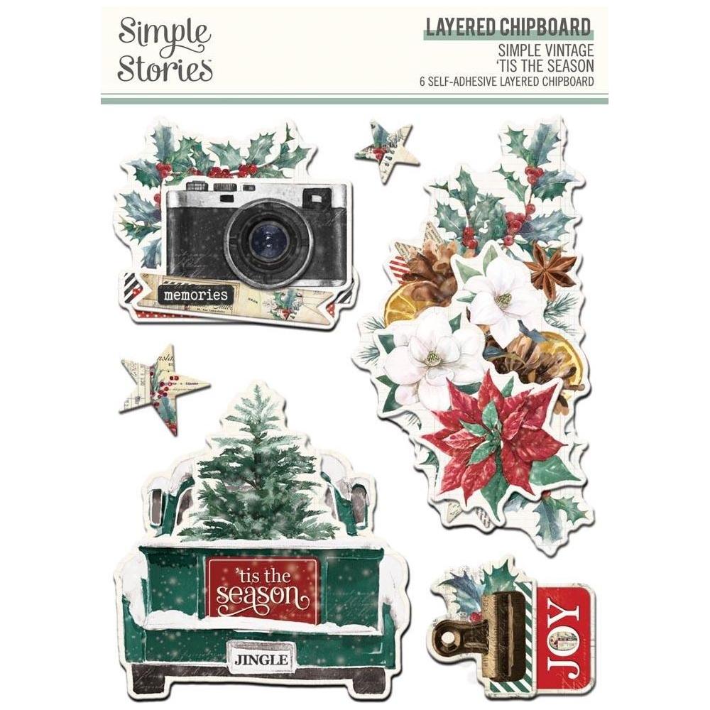 Simple Stories 'Tis The Season Layered Chipboard 20730