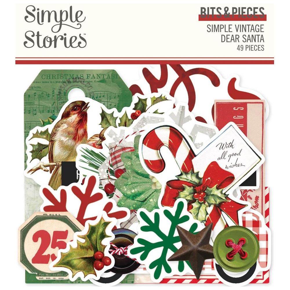 Simple Stories Vintage Dear Santa Bits And Pieces 20822