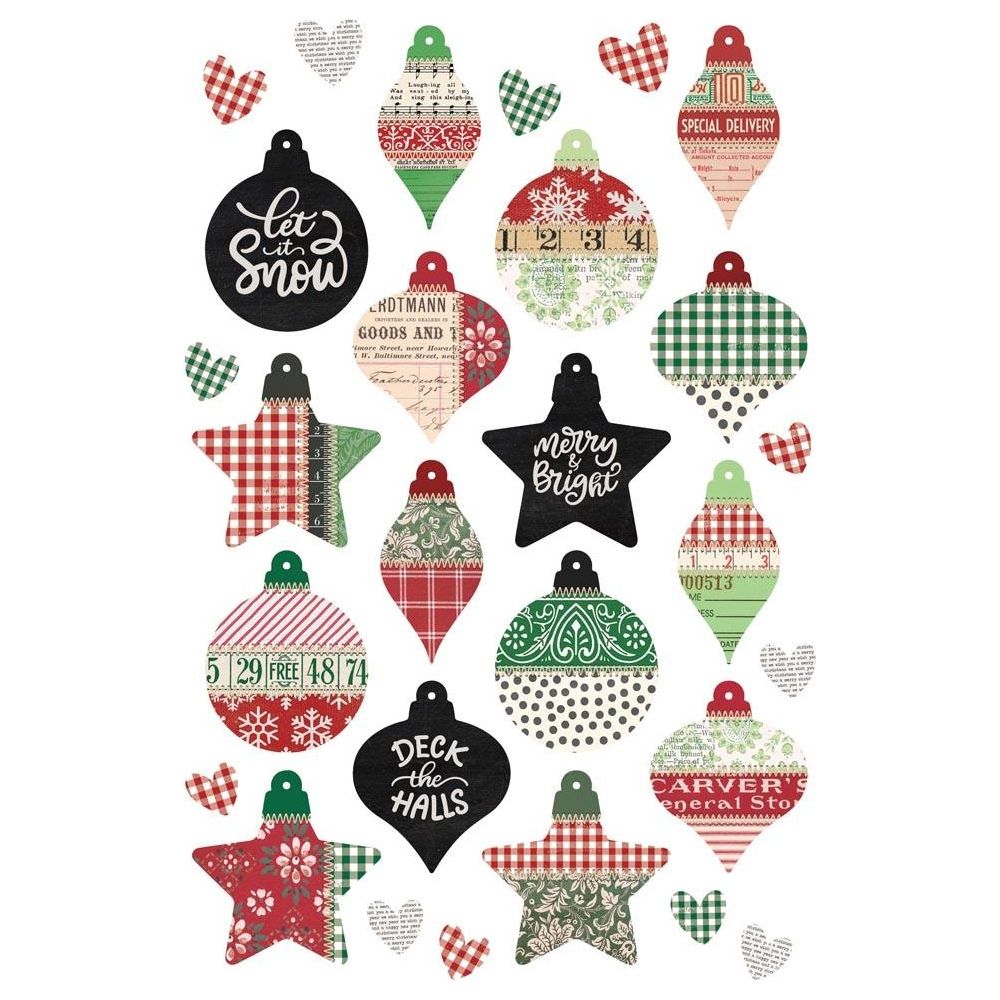 Vintage Christmas Sticker Sheet - Shop Piscoletters Stickers - Pinkoi