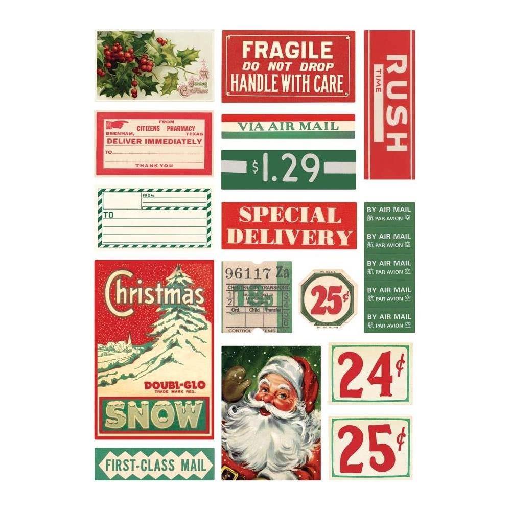 Simple Stories Vintage Dear Santa Sticker Book 20826 Vintage Holiday Labels