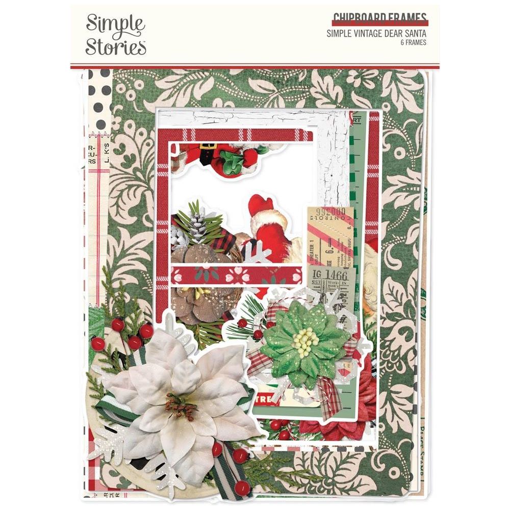 Simple Stories Vintage Dear Santa Chipboard Frames 20827