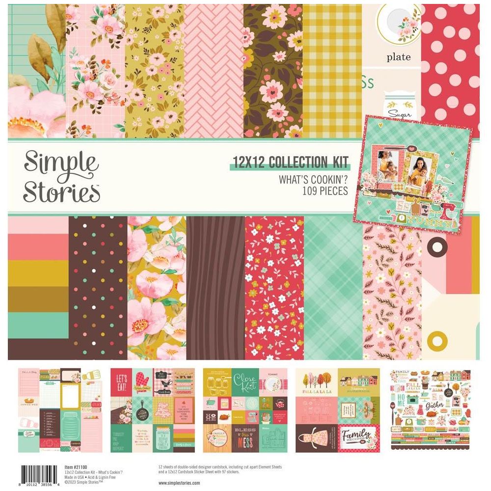 Simple Stories What's Cookin' 12 x 12 Collection Kit 21100